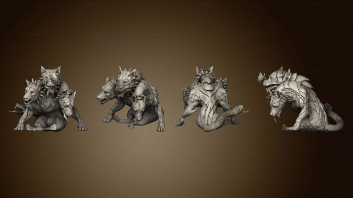 3D model Cerberus Eating v 1 Large (STL)