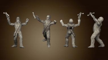 3D model Chewbacca Roaring (STL)