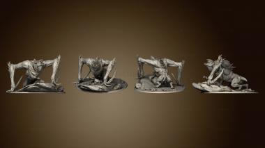 3D model Crawling Bat Scream Complete (STL)