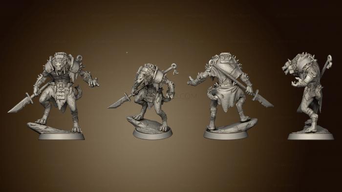 3D model Cult of Hunger Gnoll Warrior (STL)