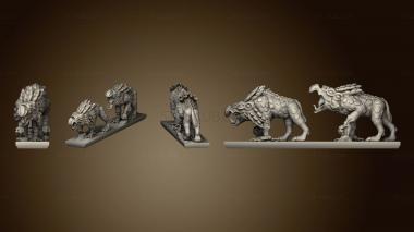 3D model Daemon Army Chaos Houndsstrip 2 (STL)