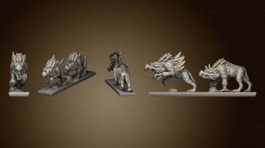 3D model Daemon Army Chaos Houndsstrip 4 (STL)