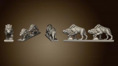 3D model Daemon Army Chaos Houndsstrip 5 (STL)