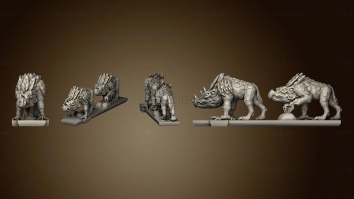 3D model Daemon Army Chaos Houndsstrip 6 (STL)