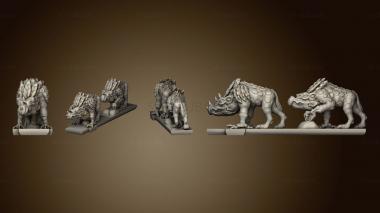 3D model Daemon Army Chaos Houndsstrip 6 (STL)