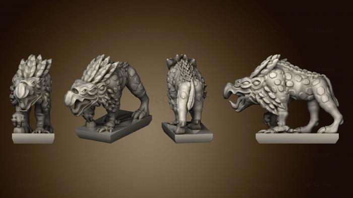 3D model Daemon Army Chaos Houndvbase 12 (STL)