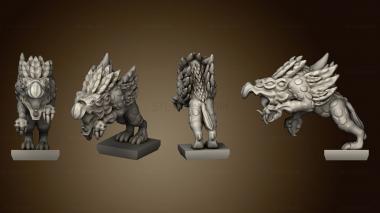 3D model Daemon Army Chaos Houndvbase 22 (STL)