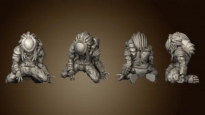 3D model DEAD SKULL HUNTER FIGHTING TO THE END (STL)