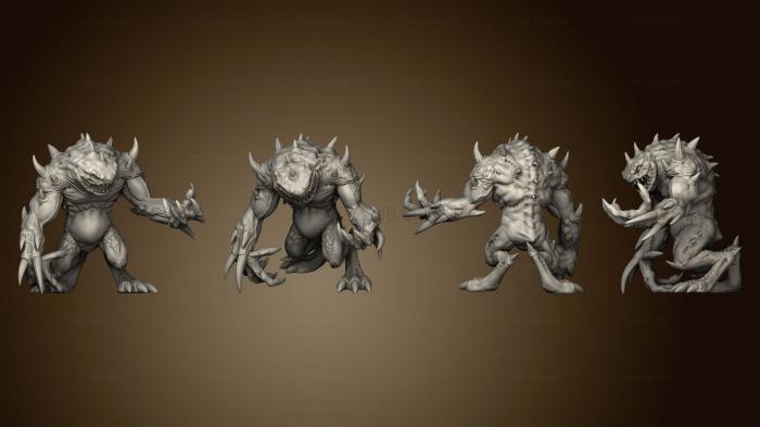 3D model Death Chaostoad Pose 2 Open (STL)