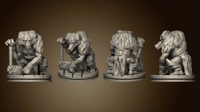 3D мадэль Глубины атолла Сэвидж KS Ape Shaman 002 (STL)