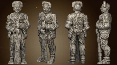 3D мадэль Глубины атолла Сэвидж KS Temple Guardians Alive A 004 (STL)