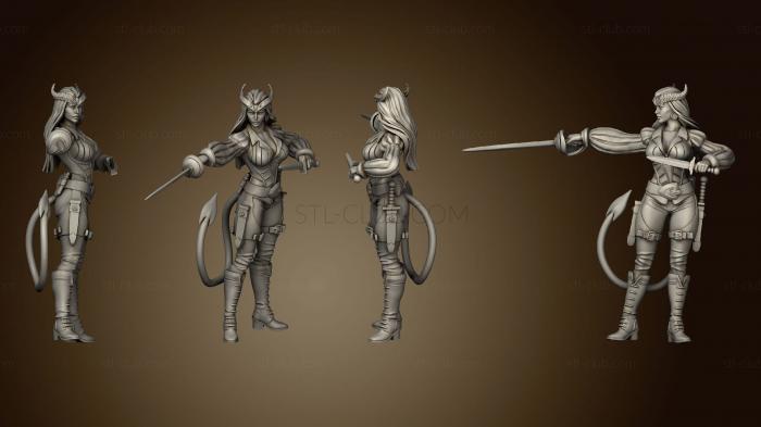 3D model Devilkin Female Rapier 2 Variations (STL)