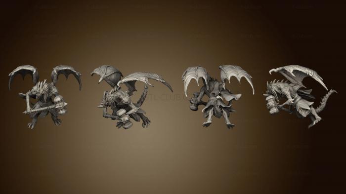 3D model Draconic Demon Blue Hammer (STL)