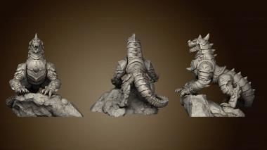 3D model Dragonborn mount back paw L (STL)