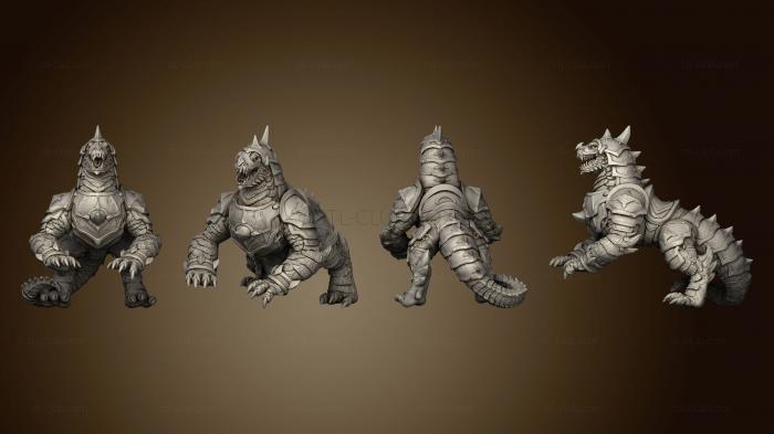 3D model Dragonborn mount freescale (STL)