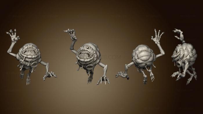 3D model Ectomorph Bloated Specter B face A floating (STL)