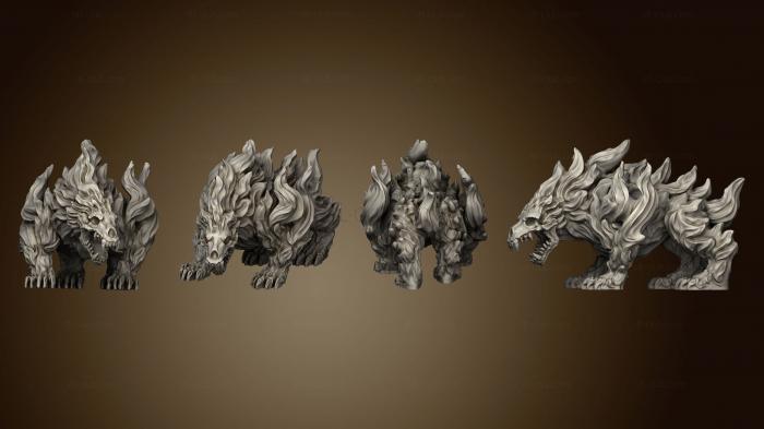 3D model Elemental Creatures Fire Bear (STL)