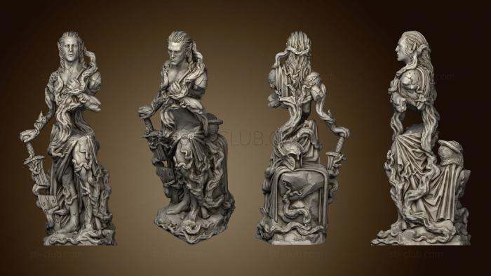 3D model Entangled Elven Statue No s (STL)