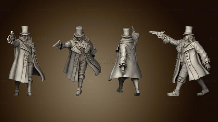 3D model Epic Miniatures City of Dreams Baron Gregory Pistol (STL)