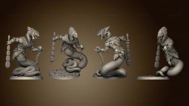 3D model Era of the Great Serpent Yuan Ti Priest 1 base (STL)