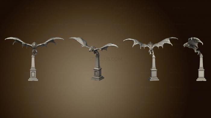 3D model Giant Bat Flying 2 Variations Large 2 (STL)