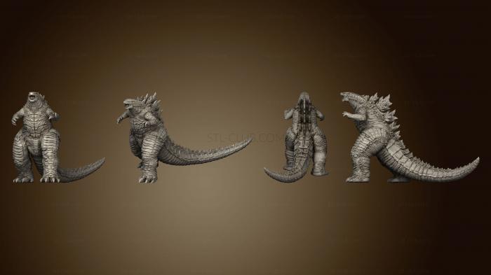 3D model Godzilla vs Kong Diorama godzilla (STL)