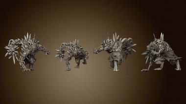 3D model Gore Fiend Enemy 75 1 No Sup (STL)