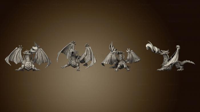 3D model Gray Dragon Breath Attack Huge (STL)