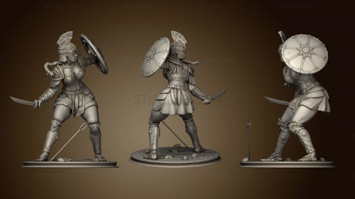 3D model Greek Female Warrior (STL)