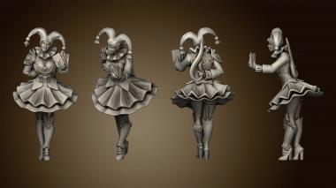 3D model Harlequin Mad Girl Cards (STL)