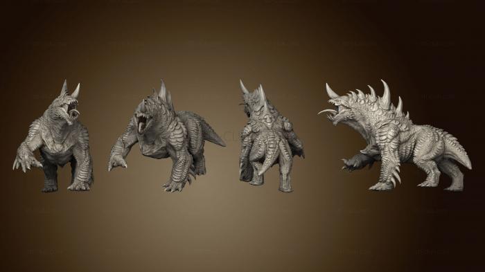 3D model Heaven and Hell Stygian Guardhound Roar Full (STL)