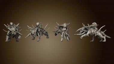 3D model HELL HOUND LIGER SKULL RIDER C (STL)