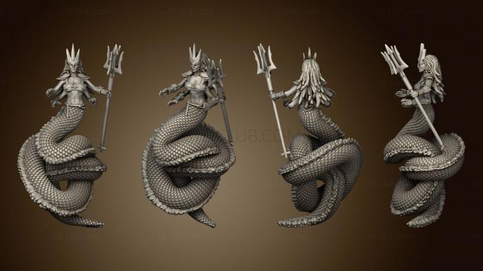 High Elves Dwarfs 75 MM SNAKE WOMAN FIGURE