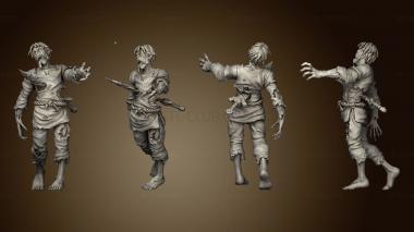 3D model Horde Female Zombie 02 (STL)