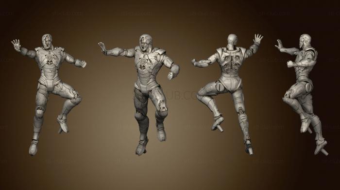 3D model Iron Man Battle Damaged (STL)