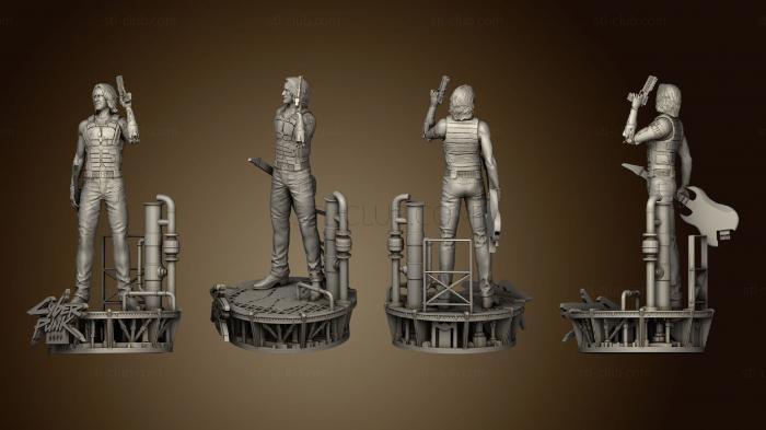 3D model Johnny Silverhand Statue (STL)