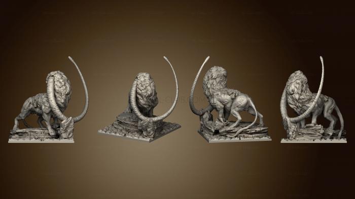 Kingdom Death Expansion Terrain LG Lion Statue 1