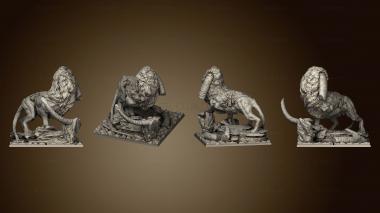 3D модель Расширение Королевства Смерти Terrain LG Lion Statue 2 (STL)