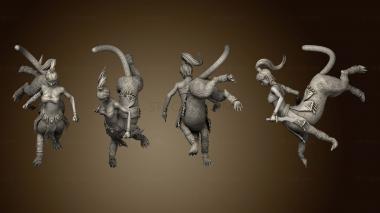 3D model Lamia Quadruped Running Large (STL)