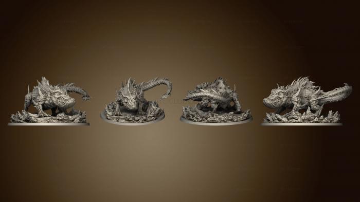 3D model Maori Mythos Taniwha base (STL)