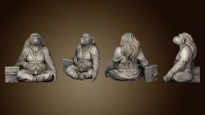 3D model Monkey King wife 75 freescale (STL)