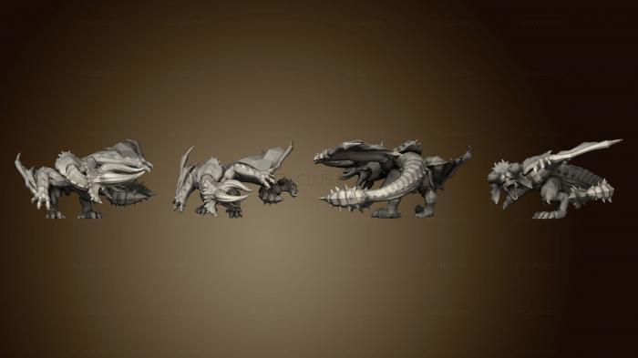 3D model Monster Hunter World Diablos Rotated (STL)