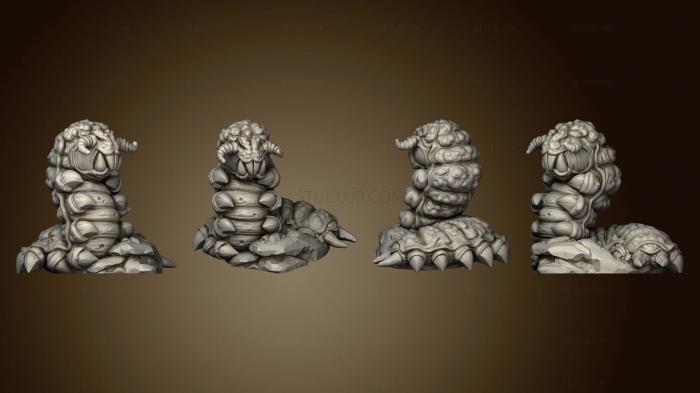 3D model Monsters of the Deep Cave Worm 2 (STL)