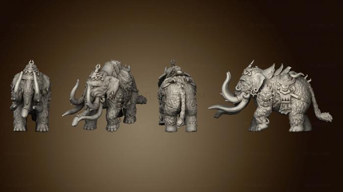 3D model Norse Raiders Dire Mammoth Armored Huge (STL)