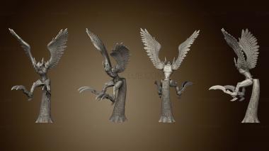 3D model Owl Harpy Attacking Large (STL)