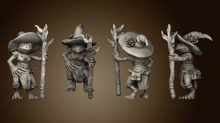 3D model Polly Grimm Frogfolk Girl Mage (STL)