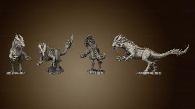 3D model Qilin White Dragon Horse Attacking Large (STL)