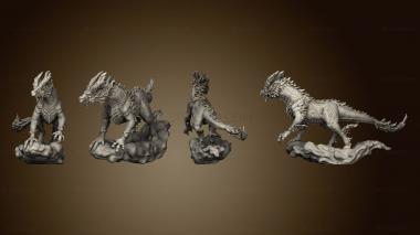 3D model Qilin White Dragon Horse Flying Large (STL)