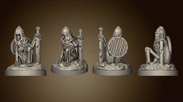 3D model Rising Skeletons Set 04 (STL)