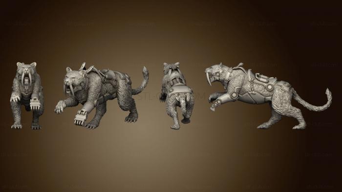 3D model sabertooth tiger 1 (STL)